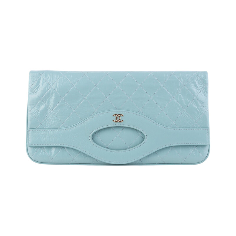 샤넬 A70521 샤이니 카프스킨 플랩 31 폴딩 클러치 36713 - Chanel