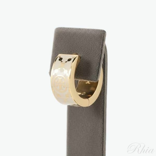 토리버치 25FW 스몰 T 모노그램 후프 이어링 157223 700 - Tory Burch