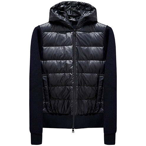 [몽클레어] 울 패딩 믹스 후드 집업 자켓 네이비 남성 자켓 9B00041 M1131 778 / TLS - Moncler