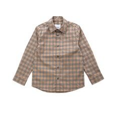 버버리 키즈 스몰스케일 체크 스트레치 코튼 셔츠 4Y~10Y/8042957 썸네일 1