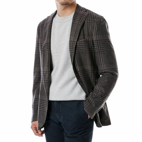 [볼리올리]소프트 글렌체크 자켓/50K N2902J BHC446 0291 - Boglioli