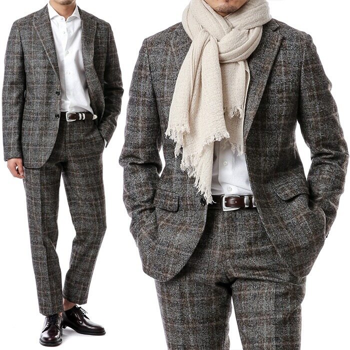 볼리올리 글렌체크 2B 수트/52S FORZA Y12A2A - Boglioli