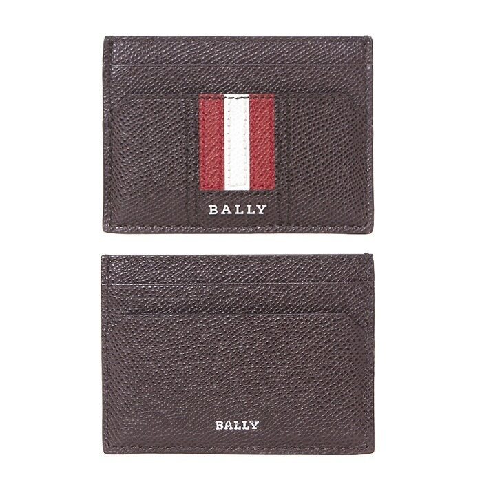 발리 THAR 타르 스틸로고 스트라이프 페블래더 더블카드홀더/6221814 - Bally