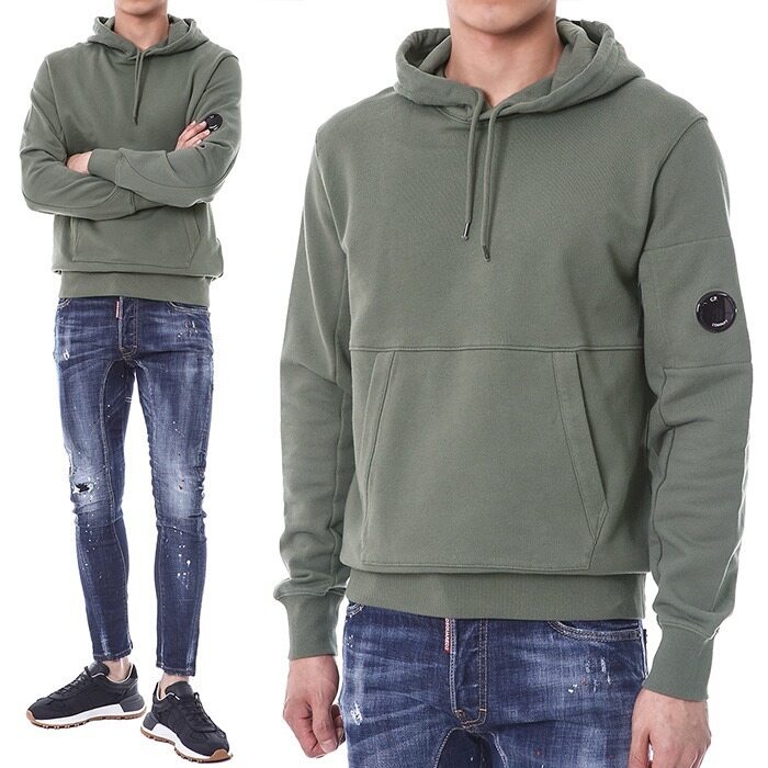 씨피컴퍼니 렌즈와펜 로고밴딩 기모 후드티/13CMSS023A 005086W 669 - CP company