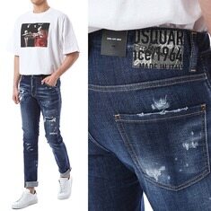 디스퀘어드 블랙 오리진로고패치 진청진_쿨가이핏/74LB0961 썸네일 1