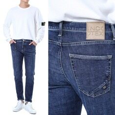 인코텍스 네추럴 다잉 스트레치 진청 워싱진/BDPT0004 02615 W3 003 썸네일 1