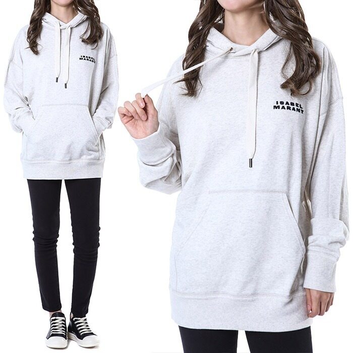 이자벨마랑 SCOTT 자수로고패치 여성 후드 티셔츠/SW0053FA A2M41I 23EC - Isabel Marant