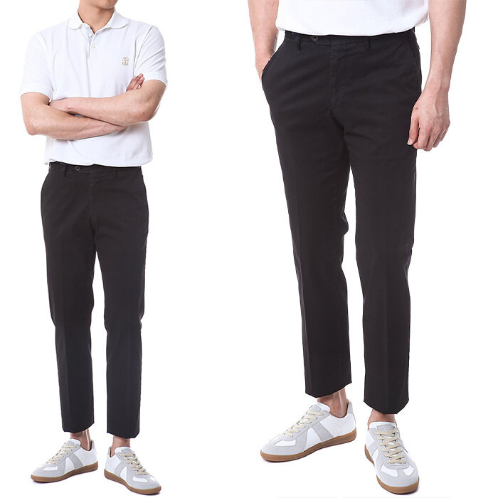 [라르디니]플라워 자수로고 클로즈 팬츠/EGPARIS5 EG52085 14 - Lardini