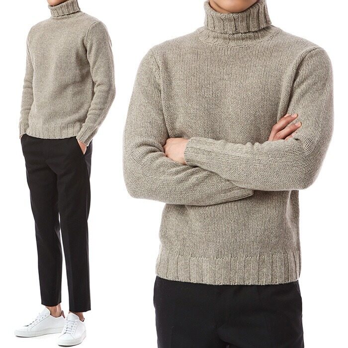 [라르디니]베이비 야크 멜란지 터틀넥 니트/IMLMML170 IM55025 120BE - Lardini