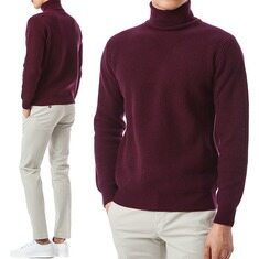 [라르디니]캐시미어 울 골지 터틀넥 니트/IMLMML168 IM55024 710 썸네일 1