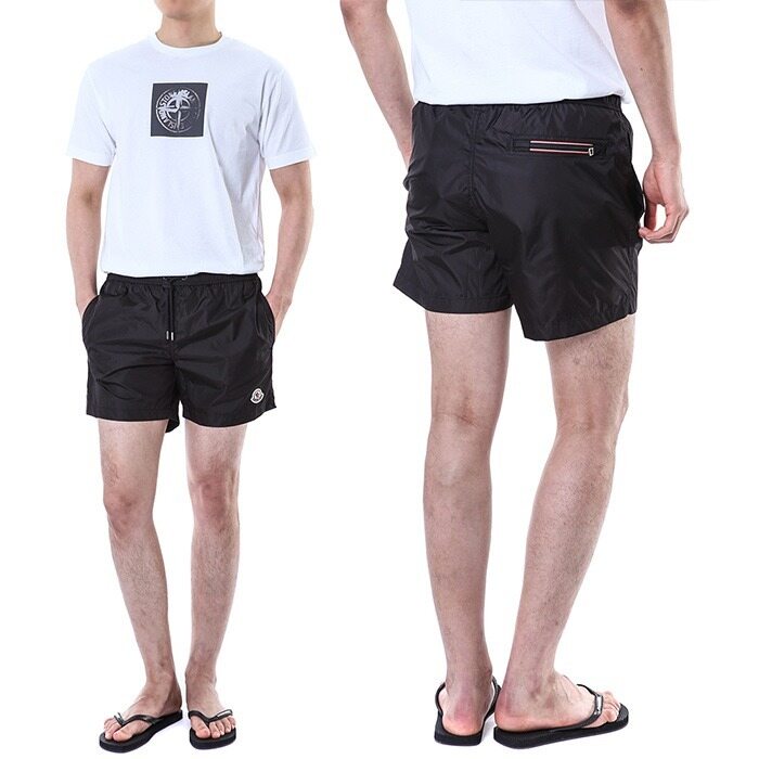 몽클레어 시그니처 로고패치 스윔팬츠/2C00004 53326 999 - Moncler