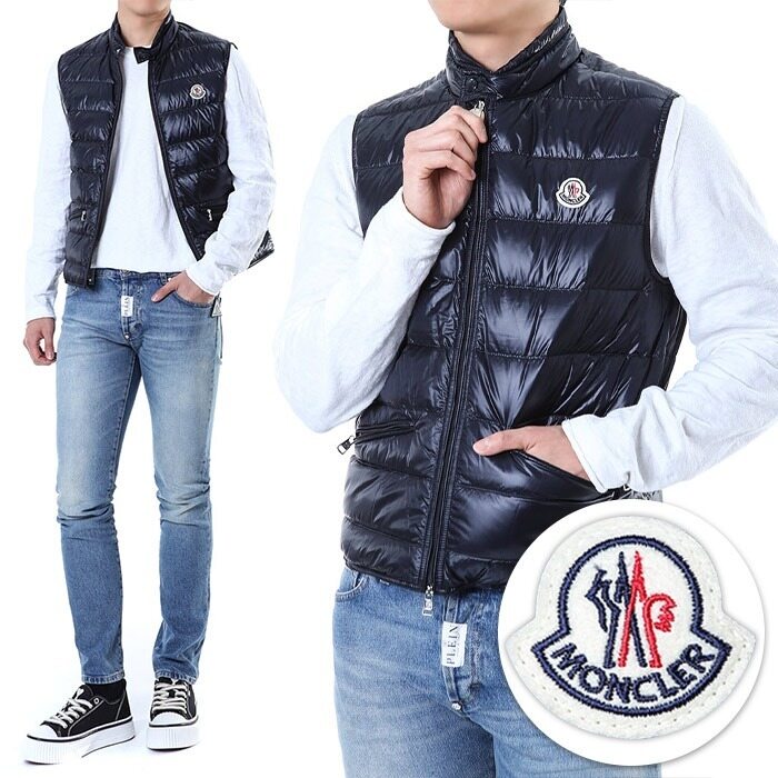 몽클레어 구이 로고패치 구스다운 패딩 베스트/1A10700 53029 776 - Moncler