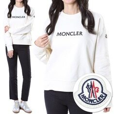 몽클레어 로고패치 볼륨자수 타이포 여성 맨투맨 티셔츠 썸네일 1
