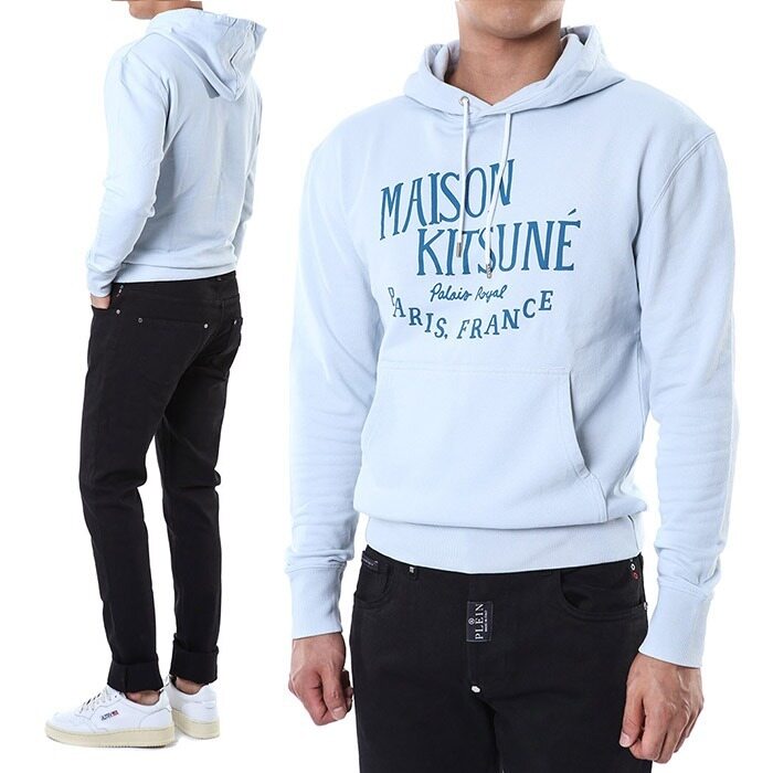 메종키츠네 팔레로얄 로고프린트 후드 티셔츠/LM00707KM0001 GB - Maison Kitsune