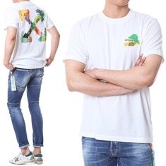오프화이트 멀티컬러 페인팅애로우 반팔티셔츠/OMAA027S 23JER004 0184 썸네일 1