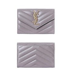 생로랑 YSL 금장 마틀라쎄 스냅버튼 카드지갑/414404 AAA44 2826 썸네일 1