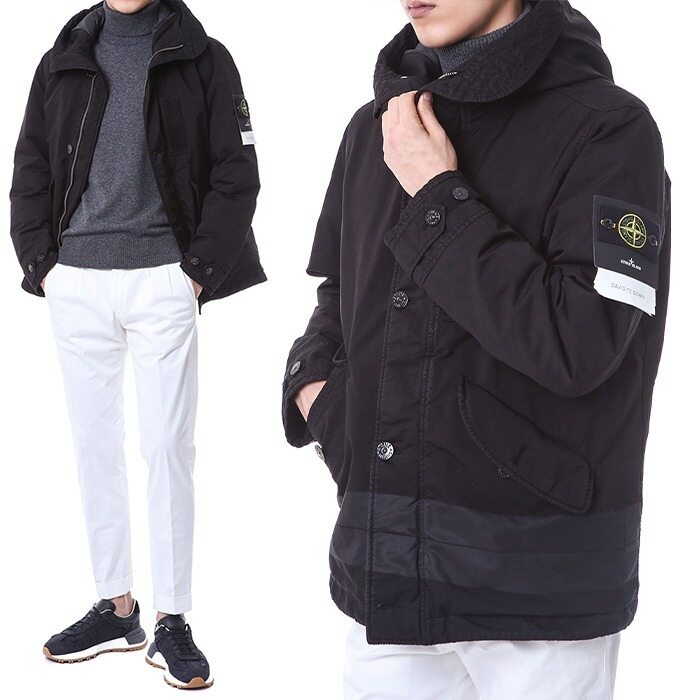 스톤아일랜드 와펜패치 DAVID-TC 백라이닝 패딩점퍼/771541349 V0029 - Stone Island