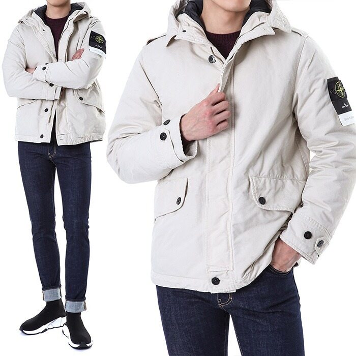 스톤아일랜드 와펜패치 DAVID-TC 덕다운 후드 패딩점퍼/791541349 V0097 - Stone Island