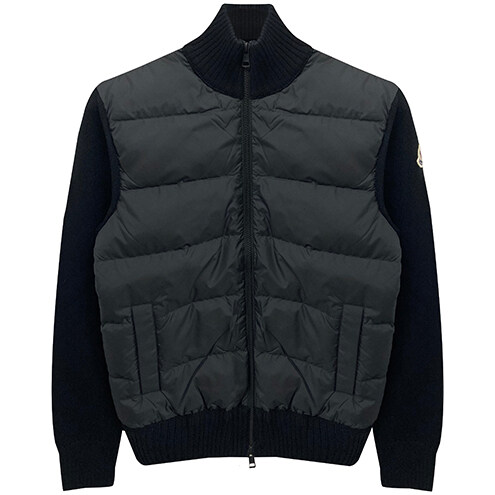 [몽클레어] 패딩 울 집업 가디건 블랙 남성 자켓 9B00040 M1131 999 / TTA - Moncler