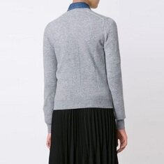꼼데가르송 여자 그레이 블랙와펜 가디건 AZ-N023-051-2-9 썸네일 4
