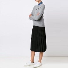꼼데가르송 여자 그레이 블랙와펜 가디건 AZ-N023-051-2-9 썸네일 5