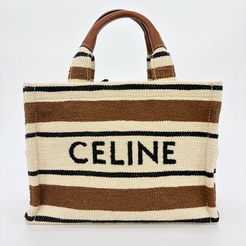 셀린느 스몰 카바스 타이스 스트라이프 텍스타일 - Celine