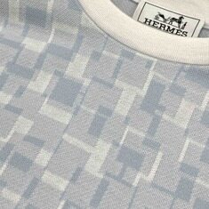 [더럭스] 에르메스 크루넥 반팔티셔츠 L 스카이블루 H557990 썸네일 5