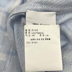 [더럭스] 에르메스 크루넥 반팔티셔츠 L 스카이블루 H557990 썸네일 6