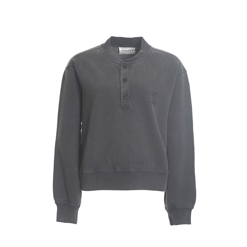 [이자벨마랑] SIMONY 시모니 기모 맨투맨 26PSW0185FA_D1M06E_02FK_FADED BLACK - Isabel Marant