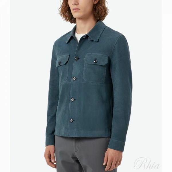 톰포드 스웨이드 라이트웨이트 아우터 셔츠 자켓 LJS001 LMS018S25H B425 - Tom Ford