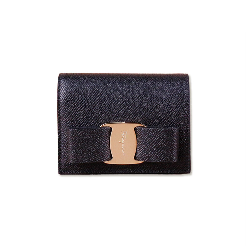페라가모 바라 보우 여성 반지갑 블랙 22D515 725300 - Salvatore Ferragamo