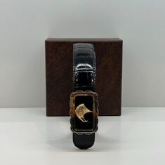 스테파노리치 벨트 사각 로고 버클 와니 블랙 N351CL C447O N999 썸네일 1