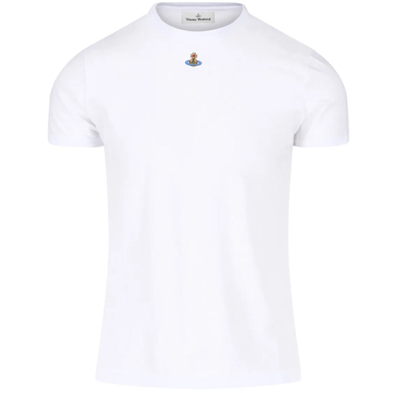 비비안웨스트우드 25SS 여성 ORB 로고 자수 티셔츠 화이트 3G010017 J001M A401 - Vivienne Westwood