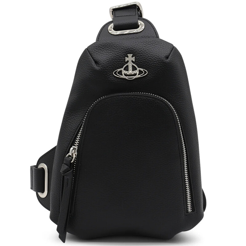 비비안웨스트우드 25SS ORB 은장 로고 슬링백 블랙 58010004U S000D N403 - Vivienne Westwood