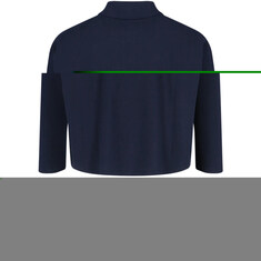 비비안웨스트우드 24FW ORB 로고 자수 롱슬리브 카라 티셔츠 네이비 2H01000L J0009 K410 썸네일 2