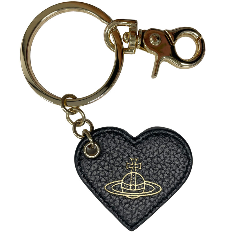 비비안웨스트우드 23FW ORB 로고 하트 그레인 키링 블랙 82030047U L001J N403 - Vivienne Westwood