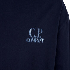 CP컴퍼니 26SS 로고 프린트 세일러 반팔 티셔츠 네이비 20CMTS143A 110579W 888 썸네일 3