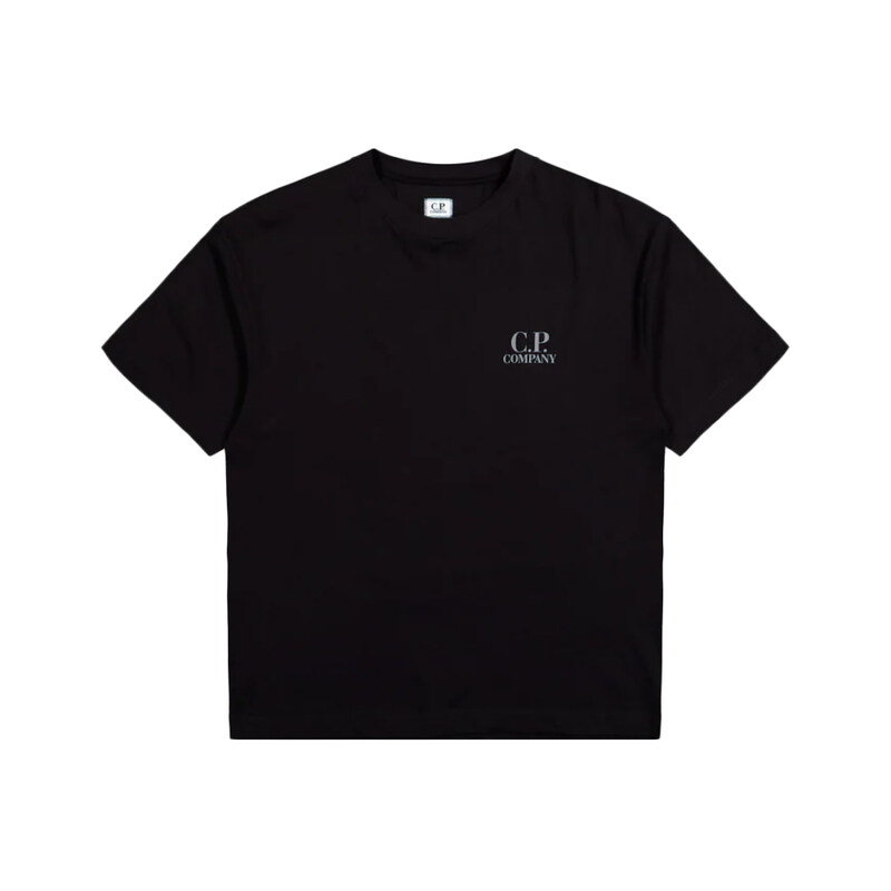 CP컴퍼니 26SS 베이직 로고 프린팅 반팔 티셔츠 블랙 20CMTS086A 005100W 999 - CP company