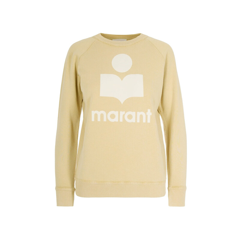 이자벨마랑 26SS MILLYNY 벨벳 로고 맨투맨 라이트오크 SW0160FA D1M04E 10LC - Isabel Marant