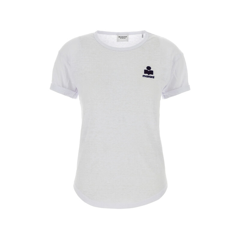 이자벨마랑 26SS KOLDIA 로고 린넨 티셔츠 화이트미드나잇 TS0315FA A1N09E WHMI - Isabel Marant