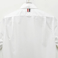 논현 더팩토리 26SS 톰브라운 삼선 그로그랭 클래식 반팔 셔츠 / 화이트 (MWS239E F0313 100) 썸네일 6