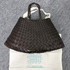 논현 더팩토리 [공식수입] 26SS 드래곤 디퓨전 SANTA CROCE 산타 크로체 토트백 스몰 / 다크 브라운 (8893 DARK BROWN) 썸네일 1