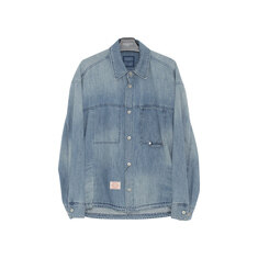 우영미  메탈로고  워싱 데님 셔츠 자켓 W261SH24983L 썸네일 2