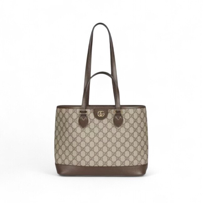구찌 오피디아 미디엄 토트백 GG 수프림 베이지 브라운 765043 K9GSG 8358 - Gucci