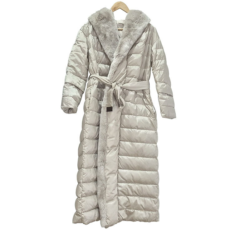 막스마라 리버서블 래빗 퍼 구스 롱패딩 22426283 - S Max Mara