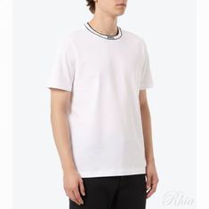 휴고보스 26SS 로고 크루넥 코튼 티셔츠 50554862 100 썸네일 1