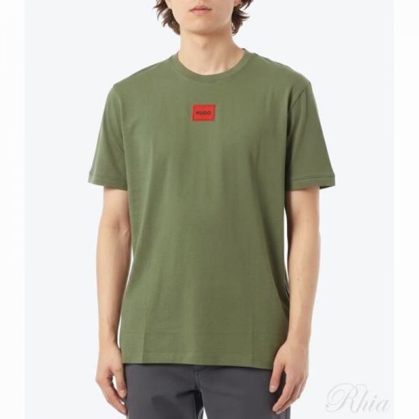 휴고보스 26SS 로고 라벨 코튼 저지 티셔츠 50447978 389 - Hugo Boss