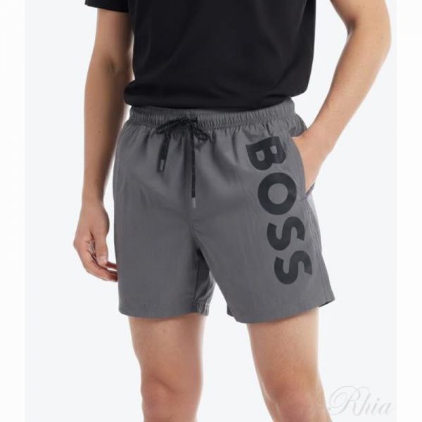 휴고보스 26SS 버티걸 로고 프린트 퀵 드라이 스윔 쇼츠 50514502 025 - Hugo Boss