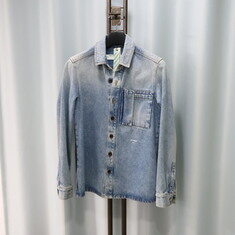 오프화이트 [디에이치럭스] 오프화이트 스프레이 청자켓 XS/95 남성 캐주얼 자켓 썸네일 5