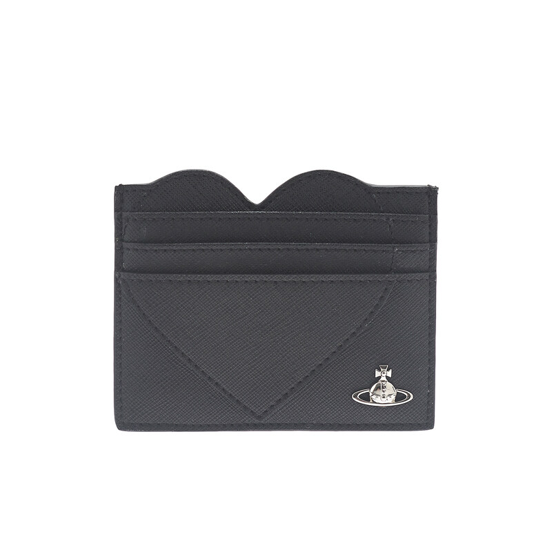 [비비안웨스트우드] ORB 로고 하트 카드지갑 5403000MW_S0021_N401_BLACK - Vivienne Westwood